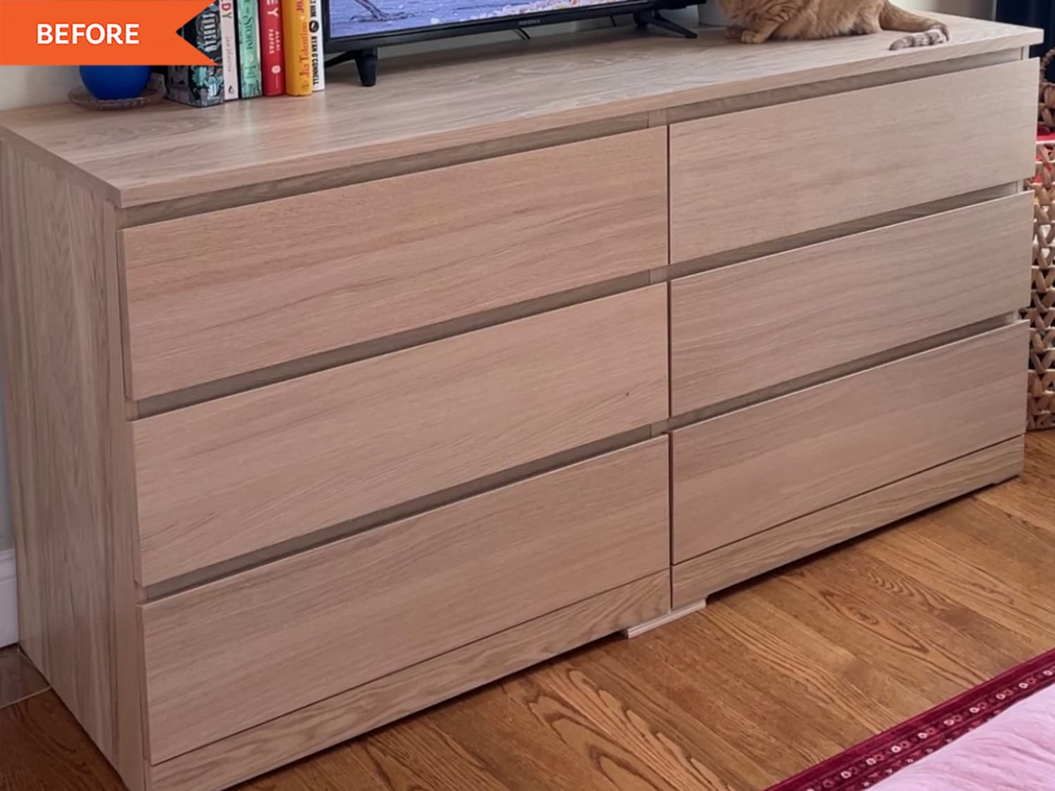 Ikea malm drawers shop brown